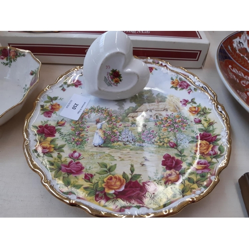 210 - Thirteen pieces of Royal Albert Old Country Roses china to include vase (23cm), coffee pot (25cm) et... 