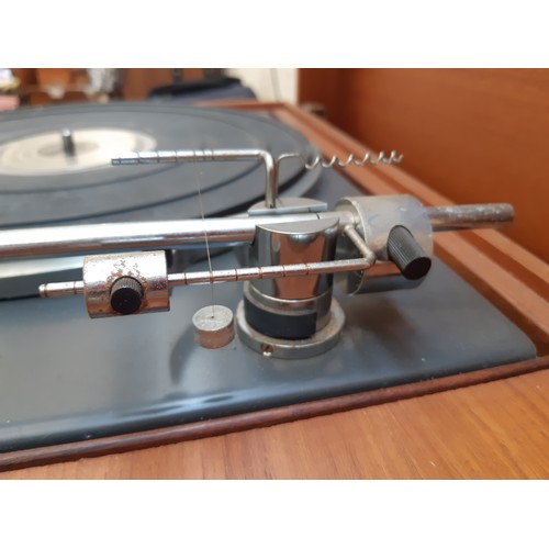 984 - A vintage wooden cased Goldring Lenco GL75 four speed transcription turntable with fitted Dynatron S... 