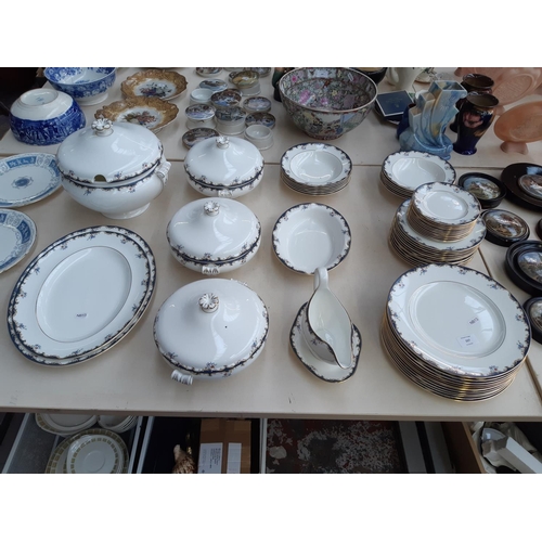 227 - An approx. 56 piece Wedgwood Chartley dinner service comprising 12 dinner plates (27cm), 12 side pla... 