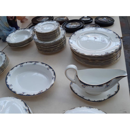 227 - An approx. 56 piece Wedgwood Chartley dinner service comprising 12 dinner plates (27cm), 12 side pla... 