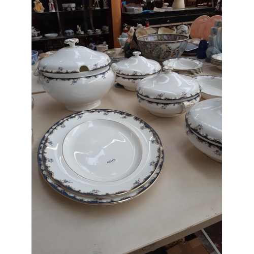 227 - An approx. 56 piece Wedgwood Chartley dinner service comprising 12 dinner plates (27cm), 12 side pla... 