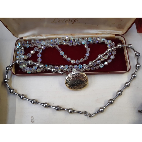 253 - Three boxes containing good quality vintage costume jewellery to include hallmarked 925 silver ladie... 