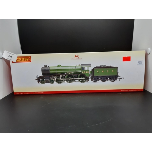 282 - A boxed Hornby R2920 LNER 4-6-0 Sandringham class B17/1 '00' gauge locomotive and tender