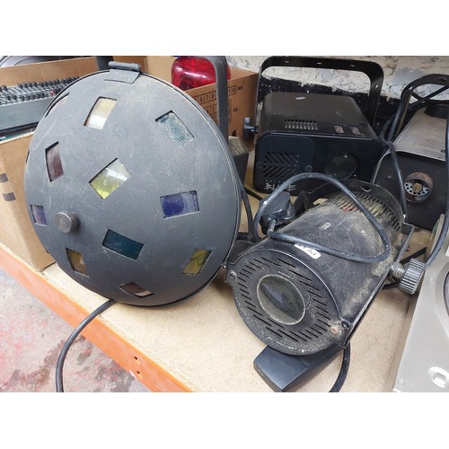 969 - A mixed electrical lot to include a silver Denon DP200 USB record deck, Realistic SSM 1900 three cha... 