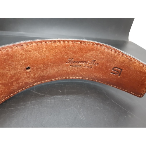 350 - An Italian Il Rettile iguana skin men's belt - measuring approx. 105cm