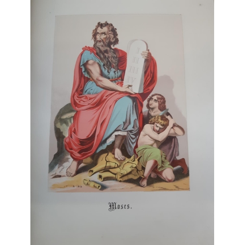 384 - A 19th century leather bound Holy Bible by William Collins & Sons (see condition report)