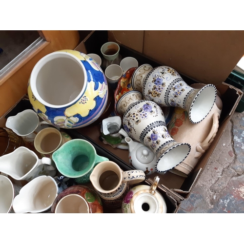 396 - Six boxes containing good quality china and glassware to include Royal Albert Old Country Roses coff... 