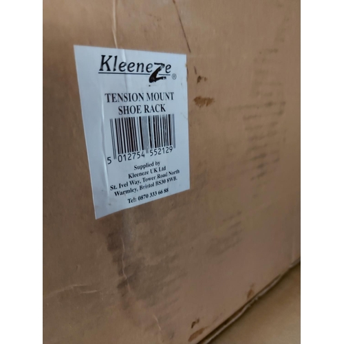 796 - Two boxed Kleeneze tension mount shoe racks