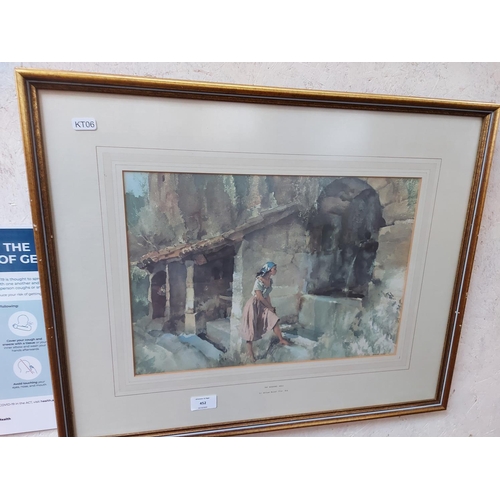 452 - A gilt framed print titled 'The Wishing Well' by Sir William Russell Flint