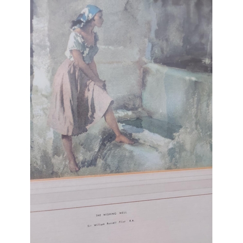 452 - A gilt framed print titled 'The Wishing Well' by Sir William Russell Flint