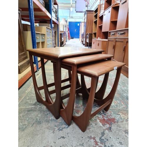 520 - A mid 20th century G Plan Astro teak nest of three tables