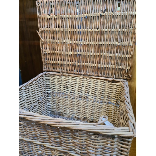 581 - Three various wicker baskets