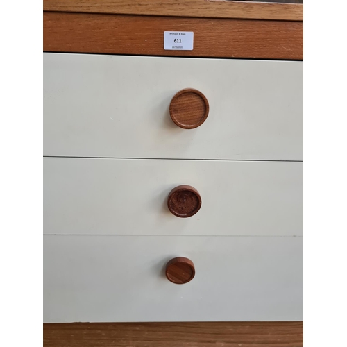 611 - Three items to include a pair of mid 20th century 29 Range Series II teak and white formica chests o... 