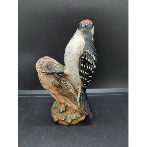 88 - A Beswick lesser spotted woodpecker figurine - model no. 2420