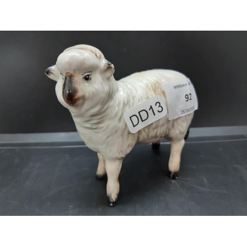 92 - A Beswick sheep figurine - model no. 935