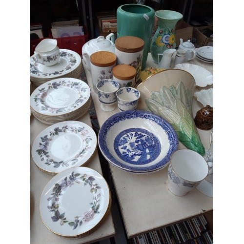 171 - A large collection of mixed china to include an approx. 40 piece Royal Worcester June Garland dinner... 