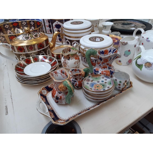 206 - A collection of various ceramics to include large Imari style fruit bowl, Butlers bespoke china Imar... 