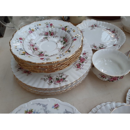 217 - A large collection of Royal Albert china to include a 37 piece lavender rose part dinner service com... 