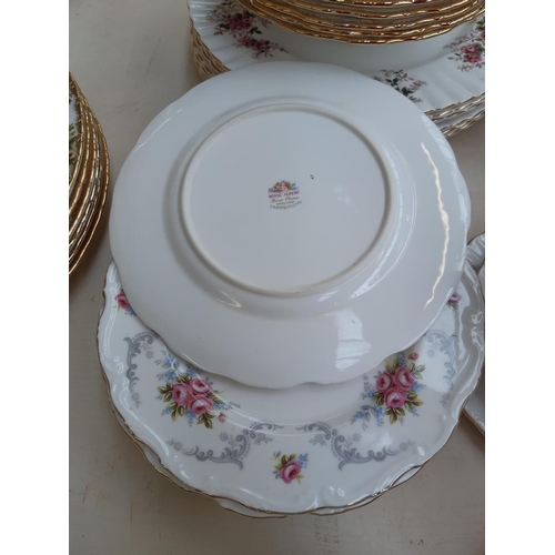 217 - A large collection of Royal Albert china to include a 37 piece lavender rose part dinner service com... 