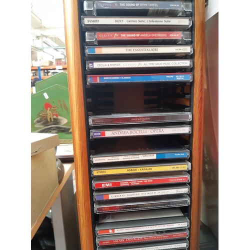 364 - Three boxes and Three CD racks containing a large quantity of CDs and DVDs to include Band of Brothe... 