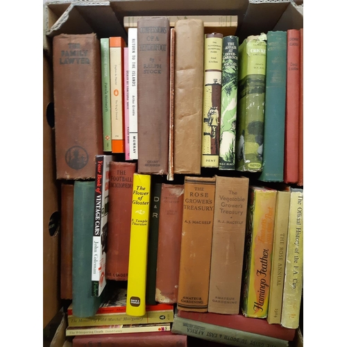 375 - Six boxes containing various vintage and modern books