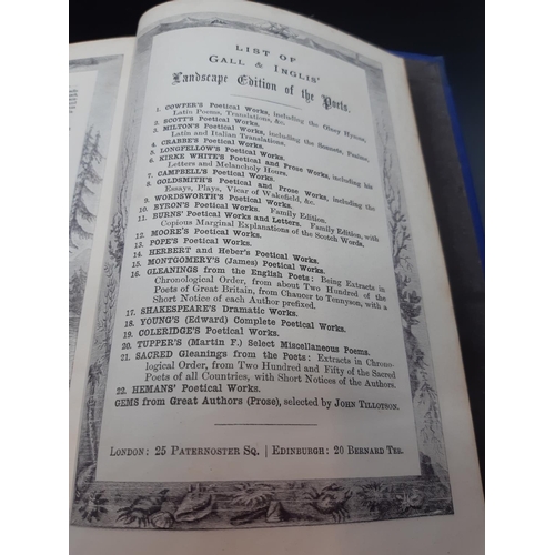 131 - A Victorian volume of The Poetical Works of William Wordsworth, illustrated with steel engravings pu... 