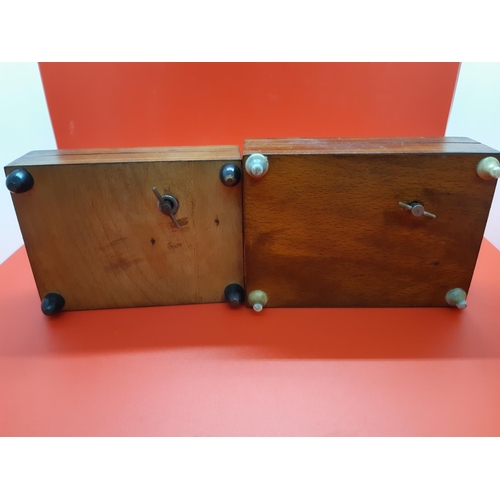 58 - Two mid 20th century inlaid musical jewellery boxes (see condition report)