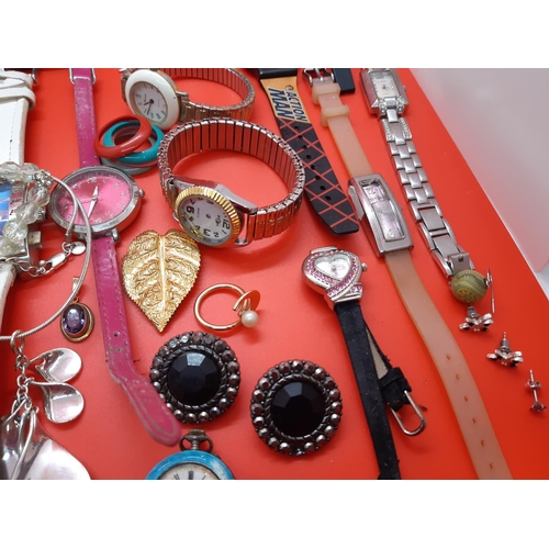 68 - A collection of watches and jewellery to include cased ladies Rotary wristwatch, necklaces etc.