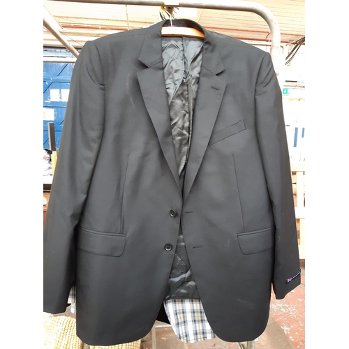 170 - Thirteen good quality mens suit jackets to include an as new Gant, Moss, Favourbrook, Zara, Brioni, ... 