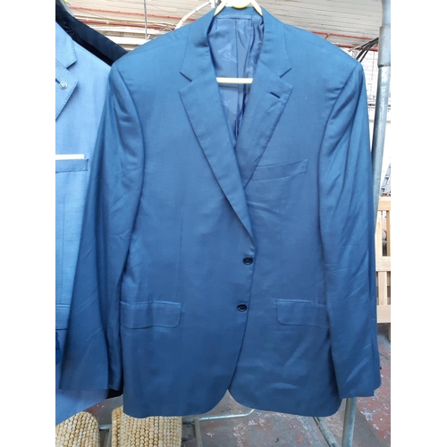 170 - Thirteen good quality mens suit jackets to include an as new Gant, Moss, Favourbrook, Zara, Brioni, ... 