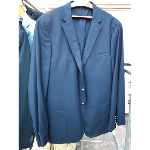 170 - Thirteen good quality mens suit jackets to include an as new Gant, Moss, Favourbrook, Zara, Brioni, ... 