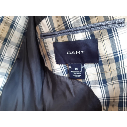 170 - Thirteen good quality mens suit jackets to include an as new Gant, Moss, Favourbrook, Zara, Brioni, ... 