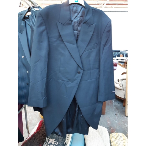 172 - Fourteen various mens suit jackets to include Hugo Boss, Armani, Chester Barrie, Black Label, M&S et... 