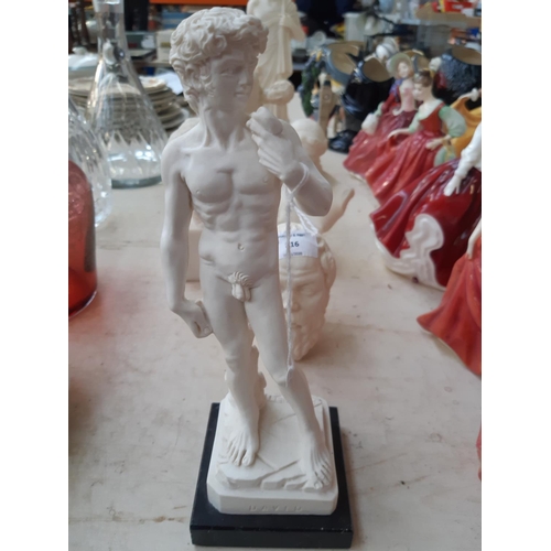 216 - Six Grand Tour style alabaster effect figurines