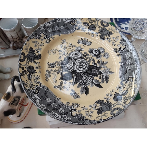 222 - A collection of assorted ceramics to include Spode 'British Flowers - Rosa' serving plate, Spode 'Bl... 