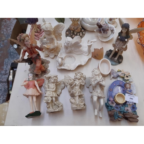 240 - 27 various fairy ornaments to include Leonardo Collection etc.