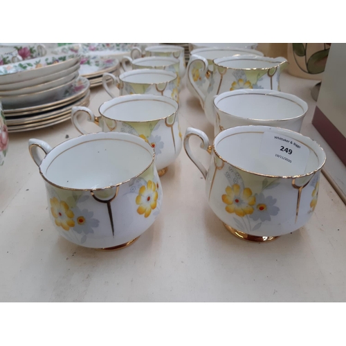 249 - Two ceramic part tea sets to include a 23 piece Phoenix china tea set and a 23 piece Crown Staffords... 