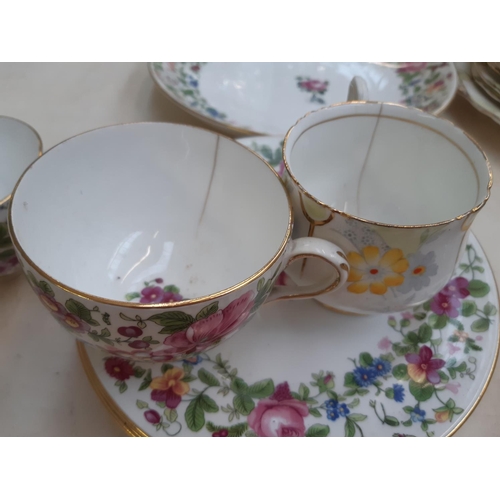 249 - Two ceramic part tea sets to include a 23 piece Phoenix china tea set and a 23 piece Crown Staffords... 