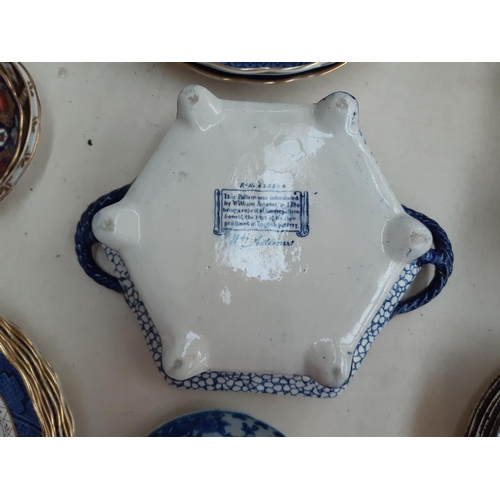 257 - 36 pieces of assorted ceramics to include Chinese blue and white porcelain cup and saucer with six c... 