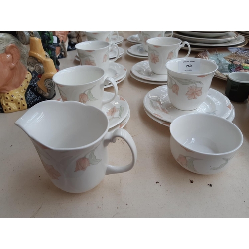 260 - A 26 piece Royal Albert Fantasia tea set to include 8 trios, 1 milk jug and 1 sugar bowl