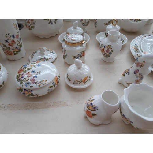 264 - 39 pieces of Aynsley Cottage Garden china to include 6 various plates, 5 vases, planter, 5 bon bon d... 