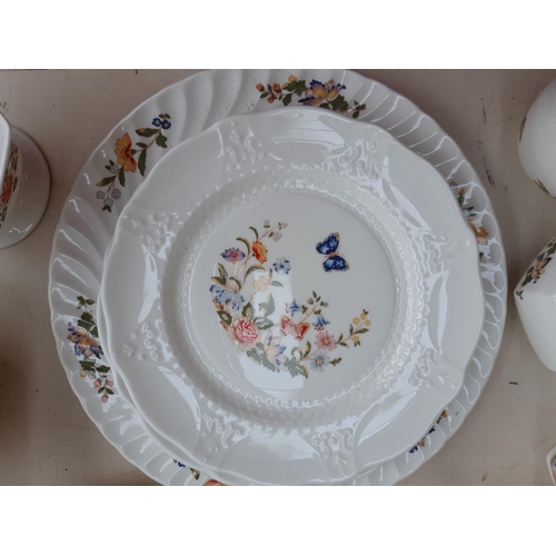 264 - 39 pieces of Aynsley Cottage Garden china to include 6 various plates, 5 vases, planter, 5 bon bon d... 