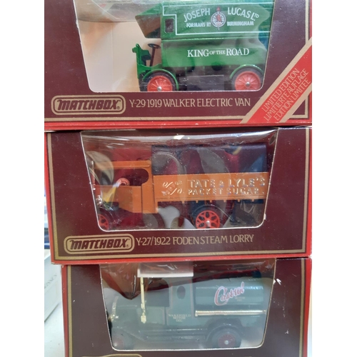 304 - Sixteen various boxed diecast vehicles to include 12 Matchbox Models of Yesteryear, limited edition ... 