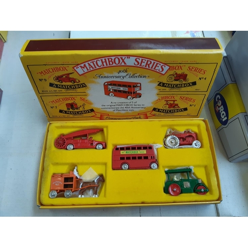 307 - Thirteen boxed diecast vehicles to include Matchbox No. 73 Model A Ford, Jaguar SS 100, 40th Anniver... 