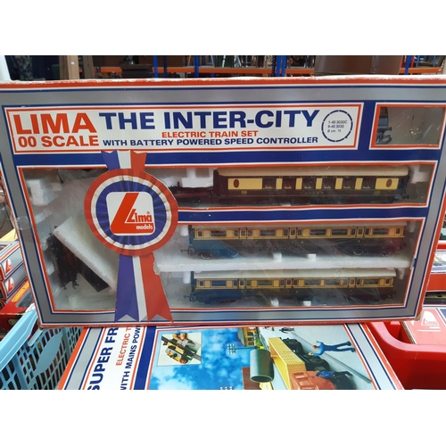 319 - Seven incomplete 00 gauge model railway sets to include five Lima, one Hornby and one Steam Sound