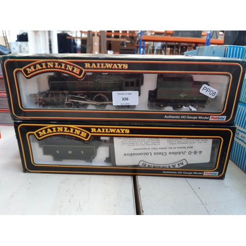 326 - Two boxed Mainline Railways 00 gauge locomotives and tenders to include 4-6-0 Standard Class 4 in gr... 