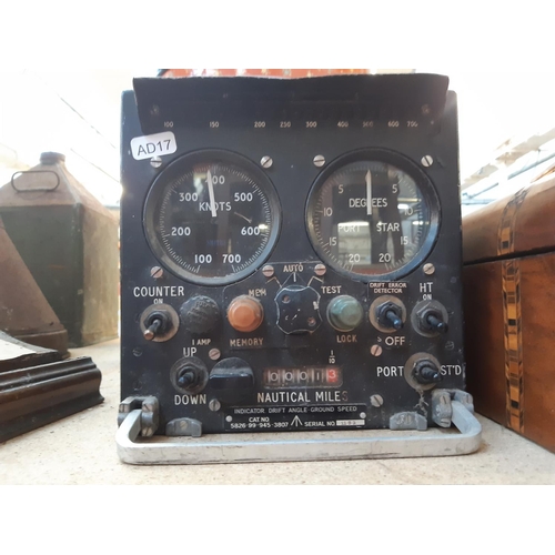 178 - A nautical navigation instrument measuring speed and direction