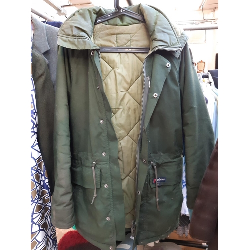 183 - Six vintage men's jackets to include two Barbour wax jackets, Mountaineer wax jacket, GT Sportswear ... 