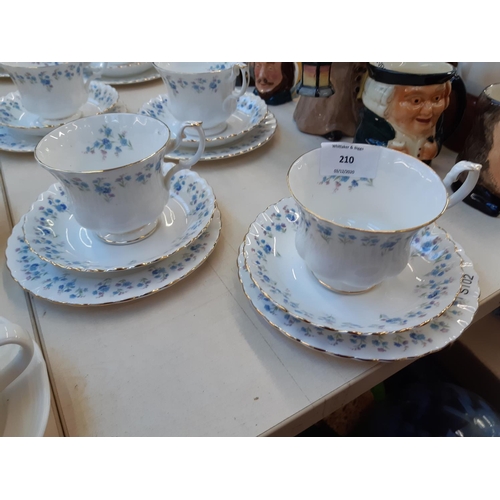 210 - Six Royal Albert Memory Lane trios (see condition report)