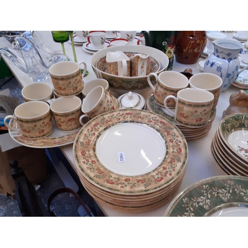 213 - Approx. 62 pieces of Johnson Brothers Ozark Mcbaine pattern dinnerware